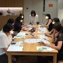 ビーズ編み教室の講座の風景