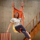 ほぐしながら心と身体をリセット！エアリアルヨガの講座の風景