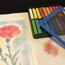 名古屋の筆文字&パステルアート アトリエ色葉の講座の風景