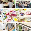 北九州プリザーブドフラワー教室フラワーシャンテの講座の風景