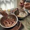 ソーセージって手作りできるんです！の講座の風景