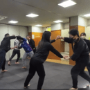 誰でも楽しく学べる！身に付く護身術教室の講座の風景