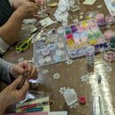 クレイ・レジン・デコパージュ・アクセサリー講座の講座の風景