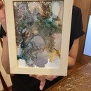 季節のお花と色を楽しむアトリエ講師の講座の風景
