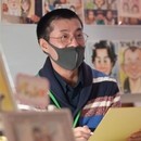 好きな人を描く！似顔絵レッスンの講座の風景