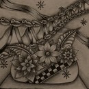心の解放！zentangle®を描くの講座の風景
