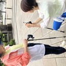 アウトドアでココロも癒す美姿勢ウォーキングの講座の風景