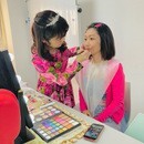 オンラインで目を惹く強運チャネリングメイク®︎の講座の風景