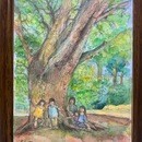 大人だから表現出来る水彩画、色鉛筆画講座の講座の風景