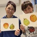 大人だから表現出来る水彩画、色鉛筆画講座の講座の風景