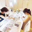 はじめてのアクセサリー教室　petit fleurの講座の風景