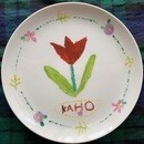 子どもにも本物で！じっくり絵付けワークショップの講座の風景