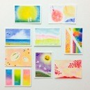 ３色パステルアート教室の講座の風景