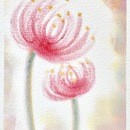 ３色パステルアート教室の講座の風景