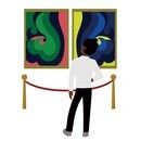 現代人のための対話型鑑賞～アート思考を磨く！の講座の風景