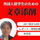 【外国人留学生向け】レポート・研究計画書添削の講座の風景