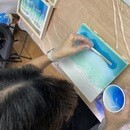 海レジン養成講座の講座の風景