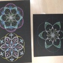 点描曼荼羅（マンダラ）アートでマインドフルネスの講座の風景