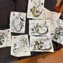 心に響く一筆一筆、想いを形にする筆文字アートの講座の風景