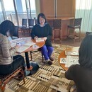 心に響く一筆一筆、想いを形にする筆文字アートの講座の風景