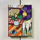 自由な発想を育てるアクリルガッシュの絵画教室☕️の講座の風景