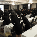 看護師による接遇マナーのお話の講座の風景