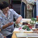 ドライフラワー講座安くて手軽でゴージャスにの講座の風景