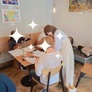 🍀ゆったり♡ウクレレとラテアートの教室🍀の講座の風景