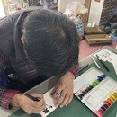 書道と音楽を融合！自由に自分を表現する場をご提供♪の講座の風景