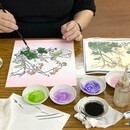 現役の日本画家が教える日本画教室です。の講座の風景