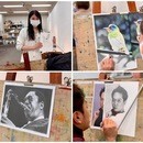 東京一のリアル鉛筆画とリアル色鉛筆画教室です。の講座の風景