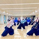 女性だけの楽しい剣舞殺陣教室 の講座の風景