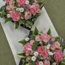 お花とお抹茶で季節のテーブルを彩ります。の講座の風景