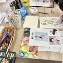 オリオンプラス似顔絵の開催する講座の風景