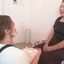 女性理容師です！シェービングサロンやってます♪の講座の風景