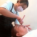 女性理容師です！シェービングサロンやってます♪の講座の風景