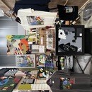 自由な発想を育てるアクリルガッシュの絵画教室☕️の講座の風景