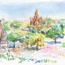 短時間であなたらしく★淡彩スケッチの講座の風景