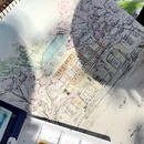 短時間であなたらしく★淡彩スケッチの講座の風景