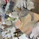 自分時間を楽しむ！アルコールインクアート教室の講座の風景