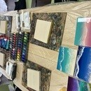 自分時間を楽しむ！アルコールインクアート教室の講座の風景