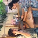 女性限定「顔ヨガ」で小顔♡なりたい顔になりましょうの講座の風景