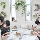 日常を離れて私に戻れるお花時間の講座の風景