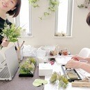 日常を離れて私に戻れるお花時間の講座の風景