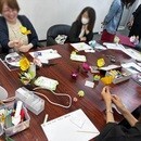 咲き続けるフラワーアートで日々に彩りをの講座の風景