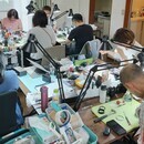 オールドカメラ、レンズの修理教室の講座の風景