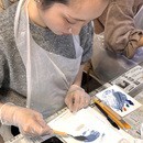 テクスチャーアートの楽しさを広めたい画家の講座の風景