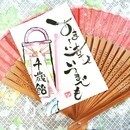 心ゆるめるパステル筆文字プチデコ絵手紙アート講師の講座の風景