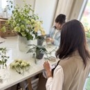 感性を育てる「花育」の講座の風景