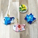 和色と布で心満ちるつまみ細工教室の講座の風景